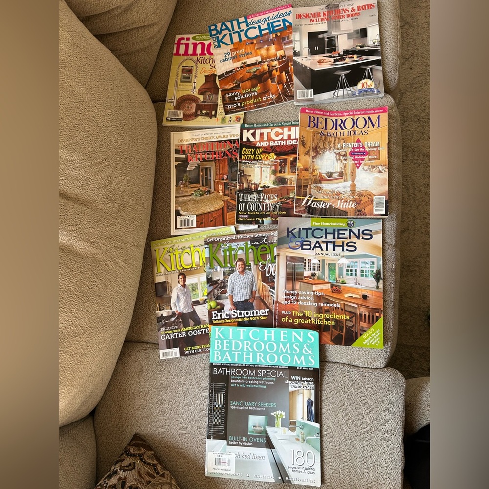 Home Kitchen & Bath Magazine Collection Lot of 10 Mostly 1993-2010